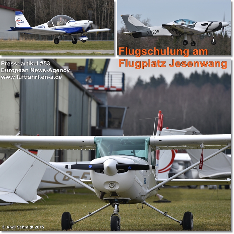 Der Presseartikel #53 befasst sich mit dem Flugschulbetrieb am Flugplatz Jesenwang
